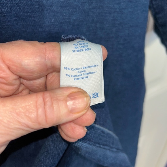 Boden  denim dress knee length 3/4 sleeves Size 14 women’s pockets boho preppy - Picture 9 of 11